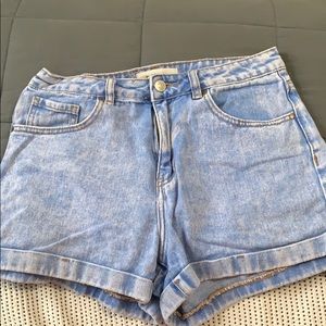 pacsun acid washed mom shorts